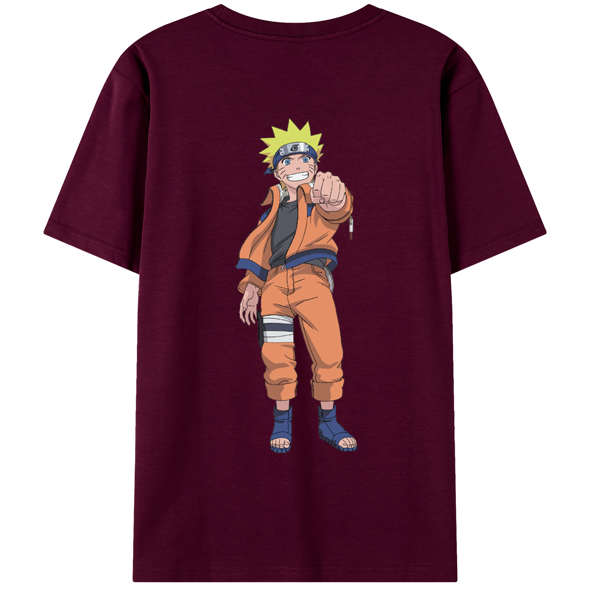（画像用） NARUTO -ナルト- うずまき ナルト Uzumaki Naruto レディース半袖Tシャツ(バックプリント)